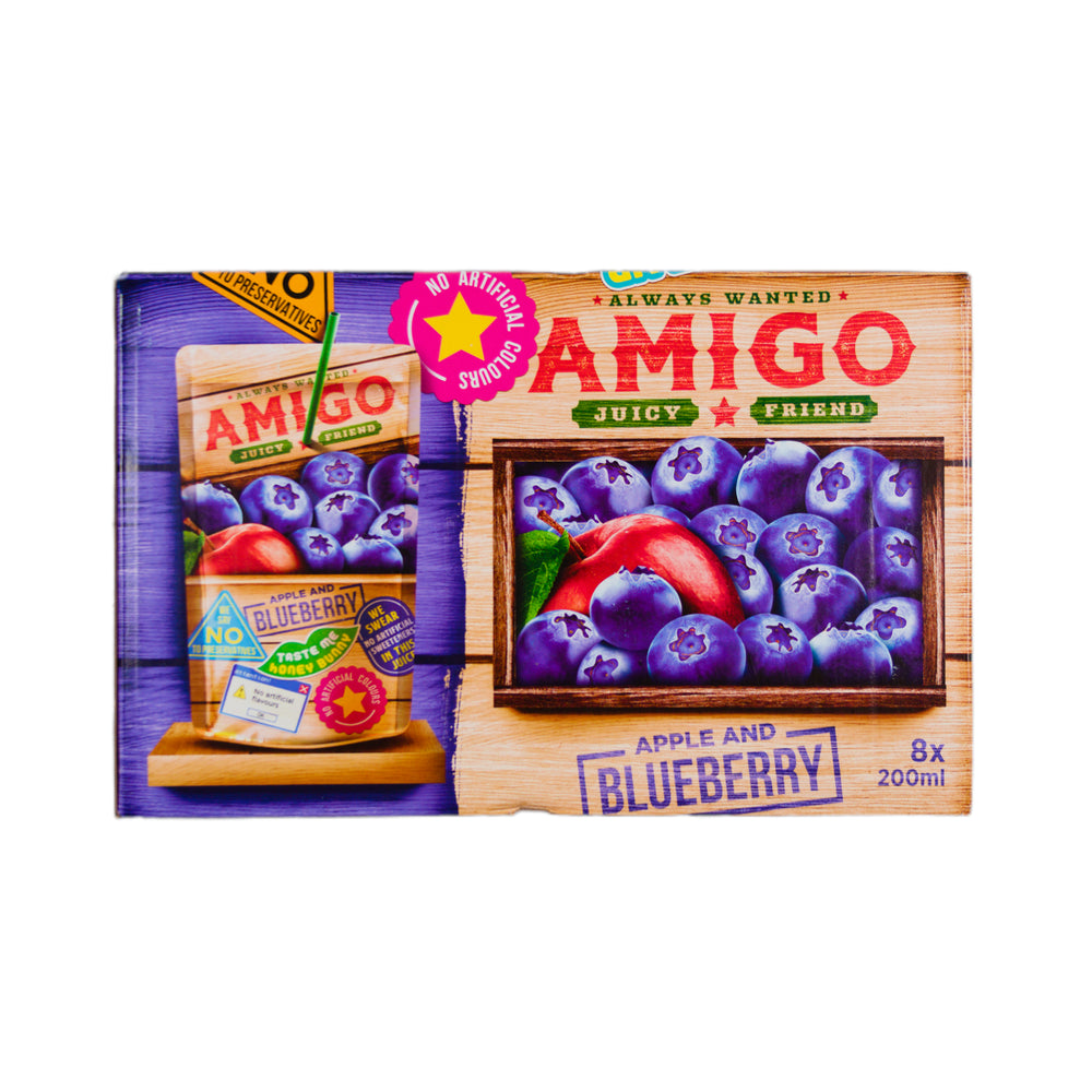 Amigo Apple and Blueberry 8 x 200ml