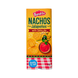 Bandito Nachos Jalapenos With Salsa Dip 70g