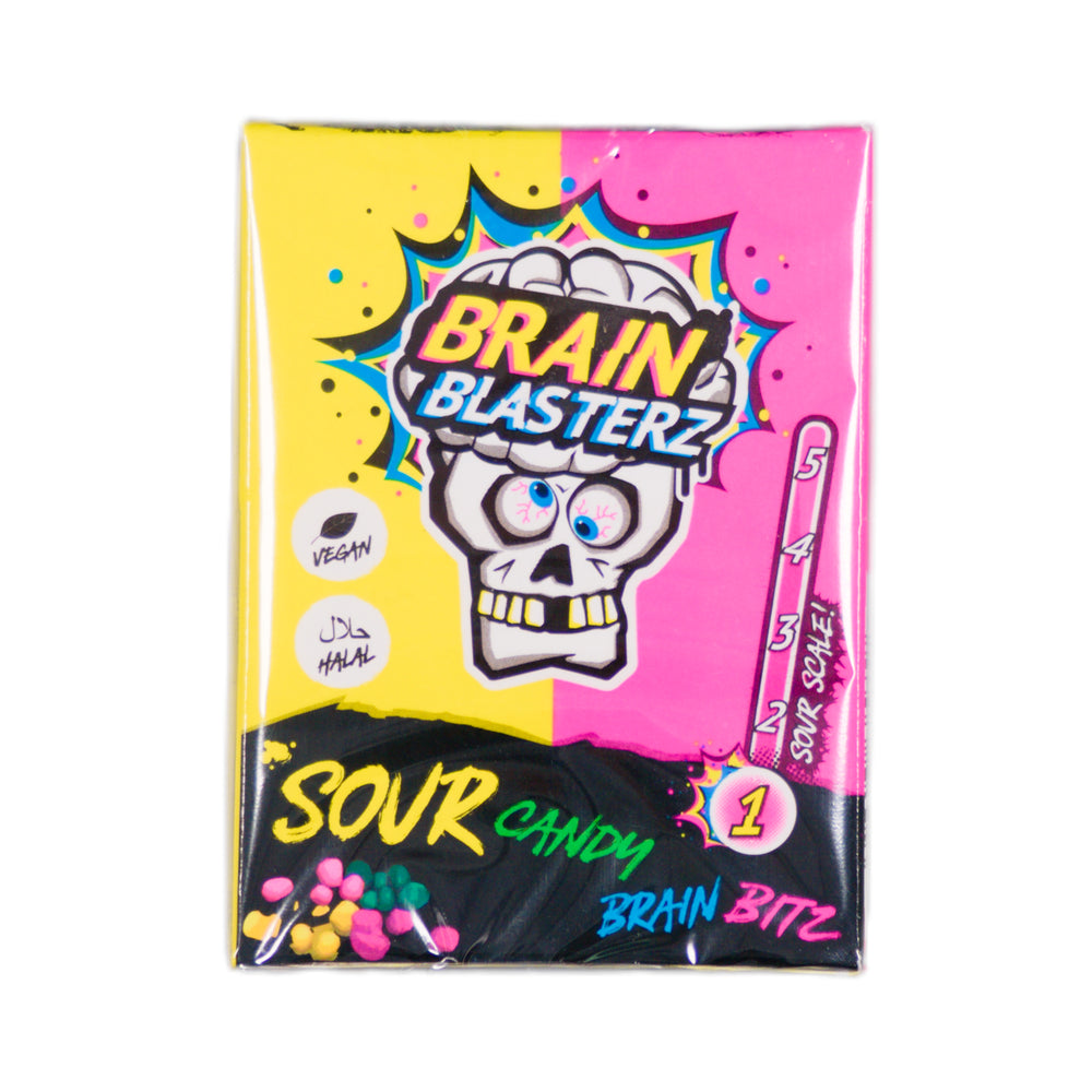 Brain Blasterz Sour Candy Brain Bitz Lemon and Raspberry Flavour 45g