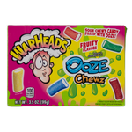 Warheads Ooze Chewz Fruity Flavors Theatre Box 99g